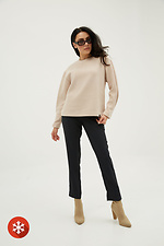 Beige cotton sweater with pleated sleeves Garne 3039368 photo №2