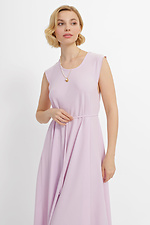Лиловое платье TONIA без рукавов с длинной пышной юбкой Garne 3040368 фото №3