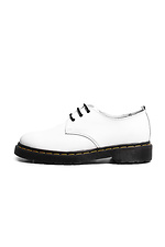 Кожаные белые туфли со шнурком  4205369 фото №1