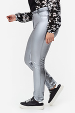 Stylowe spodnie obcisłe ROYALLA w metalicznym kolorze Garne 3041372 zdjęcie №10