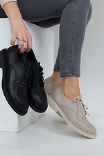Бежеві класичні жіночі туфлі з натуральної шкіри  8019372 фото №2