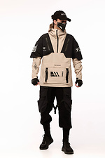 Anorak mit Prints "SM-2413" schwarz und beige TUR WEAR 8037372 Foto №5