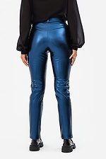Stylish skinny trousers ROYALLA metallic blue Garne 3041373 photo №11