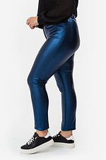 Stylish skinny trousers ROYALLA metallic blue Garne 3041373 photo №16