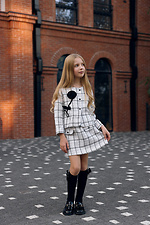 Children's black knee-high socks with a bow and rhinestones M-SOCKS 2040374 photo №6