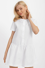 MADDIE short cotton dress with cut-off skirt and button placket Garne 3040374 photo №2