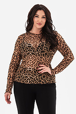Леопардовий лонгслів HEART Garne 3043374 фото №3