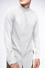 Herren Leinenhemd SM-2425 weiß TUR WEAR 8037374 Foto №5