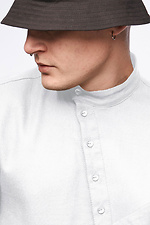Herren Leinenhemd SM-2425 weiß TUR WEAR 8037374 Foto №9