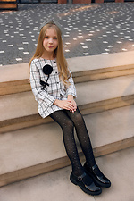 Черные колготки в сеточку со стразами M-SOCKS 2040376 фото №4