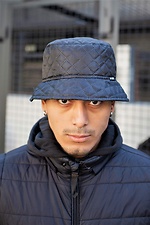 Black quilted winter hat Without 8048377 photo №5