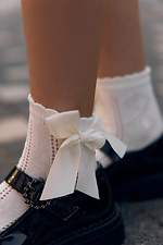Детские ажурные носки с атласным бантиком. M-SOCKS 2040378 фото №3