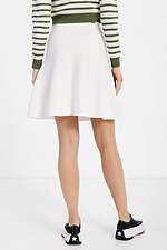 A-line knitted mini skirt above the knee without a fastener  4038380 photo №3