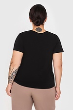 Bawełniany t-shirt basic firmy ILANA w kolorze czarnym Garne 3040381 zdjęcie №4