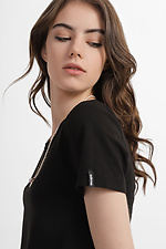 Bawełniany t-shirt basic firmy ILANA w kolorze czarnym Garne 3040381 zdjęcie №8