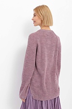 Ciepły sweter oversize z mieszanki zawierającej wełnę w kolorze nude  4038381 zdjęcie №2