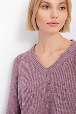 Ciepły sweter oversize z mieszanki zawierającej wełnę w kolorze nude  4038381 zdjęcie №3
