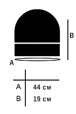 Теплая вязаная шапка красного цвета с отворотом Custom Wear 8025381 фото №9