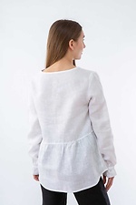 Вышитая женская блуза с воланом и широкими длинными рукавами Cornett-VOL 2012383 фото №3