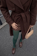 Dunkelgrüne Mikrofaserstrumpfhose M-SOCKS 2040383 Foto №4