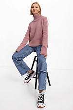 Knitted oversized sweater with a high neck Sewel 4038385 photo №4