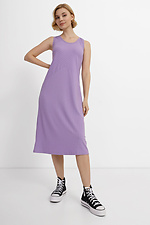 Lilac summer dress-shirt BYANKA made of textured jersey Garne 3040386 photo №1