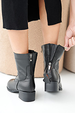 Women's winter black leather boots  2505388 photo №6