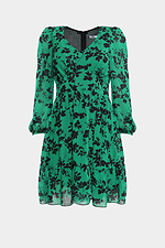 Короткое шифоновое платье NAOMI с корсетом и пышными рукавами на манжетах Garne 3040390 фото №5