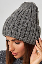 Women's hat of dark gray color Garne 4496390 photo №1