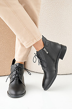 Women's spring-autumn black leather boots  2505391 photo №6