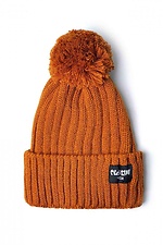 Warme rote Strickmütze mit Bommel und Revers Custom Wear 8025391 Foto №3