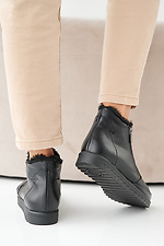 Women's winter black leather boots  2505392 photo №4