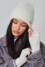 Women's cap of white color Garne 4496392 photo №1