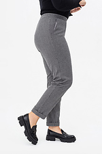 Gray wool blend trousers with cuffs Garne 3041393 photo №8