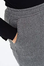Gray wool blend trousers with cuffs Garne 3041393 photo №9