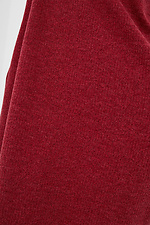 Knitted balloon dress DEBORA below knee length in red Garne 3038394 photo №4