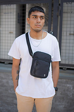 Herren Messenger Bag Umhängetasche mit Dagger Print Schwarz Without 8055394 Foto №2
