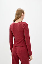 Czerwony krótki sweter CUTIE Garne 3037395 zdjęcie №3