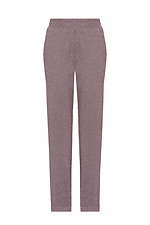 Напівшерстяні штани з відворотами фіолетового кольору Garne 3041395 фото №13