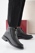 Women's spring-autumn black leather boots 2505396 photo №1