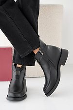 Women's spring-autumn black leather boots  2505396 photo №5