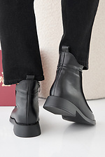 Women's spring-autumn black leather boots 2505396 photo №6