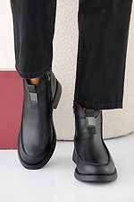 Women's spring-autumn black leather boots 2505396 photo №7