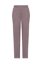 Укороченные полушерстные брюки ISMA с отворотами фиолетового цвета Garne 3041398 фото №12