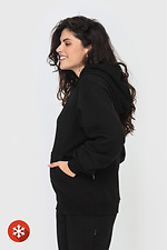 Insulated kangaroo hoodie with black hood Garne 3041399 photo №4