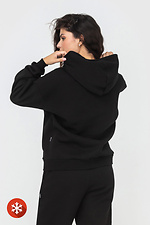 Insulated kangaroo hoodie with black hood Garne 3041399 photo №5