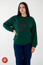 Warm sweatshirt WENDI on fleece with print Garne 9001399 photo №2