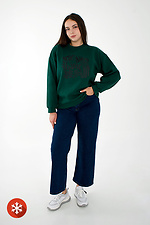 Warm sweatshirt WENDI on fleece with print Garne 9001399 photo №4