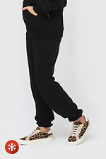 Warm pants with elastic band in black Garne 3041400 photo №3