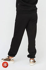 Утепленные штаны на резинке черного цвета Garne 3041400 фото №4